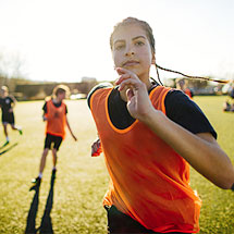 Girl running